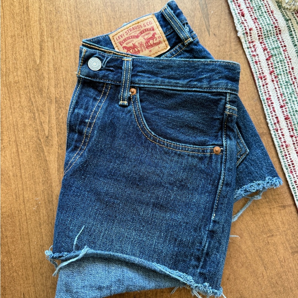 Levi's Dark Blue Denim Shorts